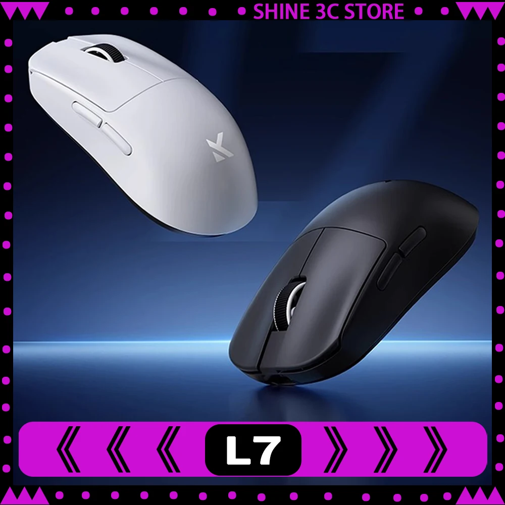 

Mchose L7 Ultra Mouse 3Mode Wireless PAW3395 8K Return E-sports Gaming Mouse Lightweight Low Latency Accessories Customized Gift