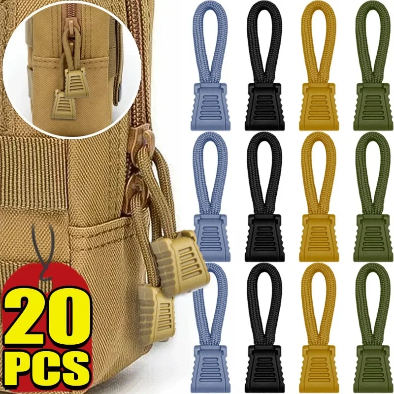 5/20pcs เปลี่ยนคลิปซิปดึง PULLER End Fit เชือกผู้ให้บริการซิปสายไฟ TAB BUCKLE กระเป๋าเดินทางกระเป๋าเดินทางกระเป๋าเป้สะพายหลังเครื่องมือกลางแจ้ง