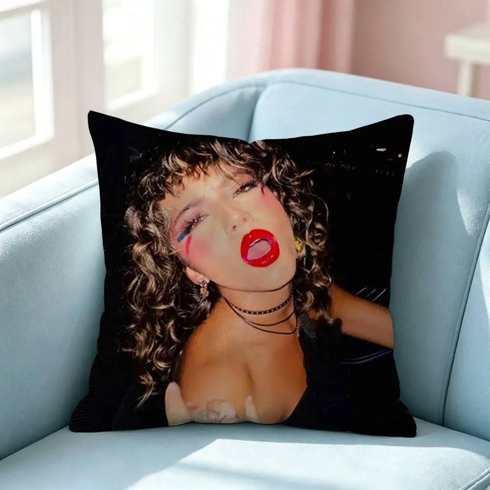 New Generation Isabela Merced  Pillow Case Square Double-Sided Sofa Cushion Cover Bedroom Bedside Pillow