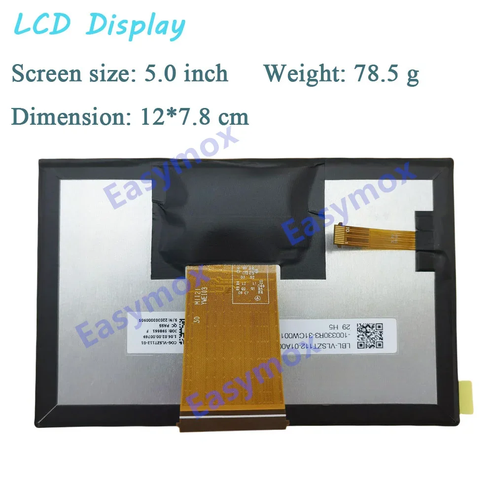 

LBL-VLSZT112-01 5.0 Inch LCD Display For Car Instrument Cluster And Dashboard Screen Repair