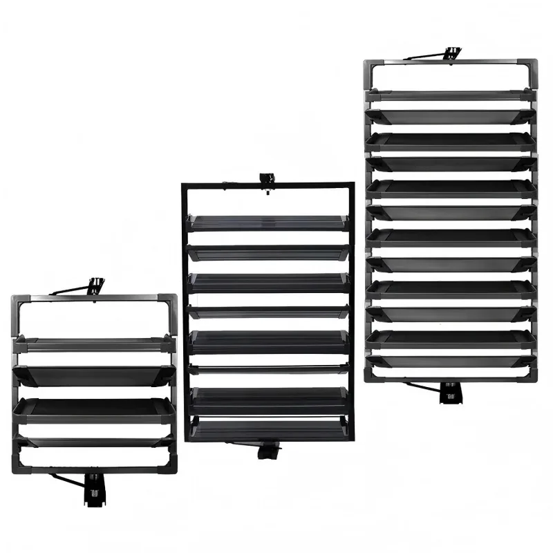Space Saving 360° Rotating Shoe Rack, Multi-layer Shoe Holder Storage Organizer, Built-in Height Adjustable Shoe Cabinet Closet