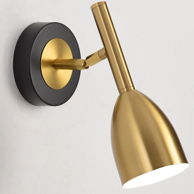 Modern Simple Rotating Wall Lamp Bedroom Bedside Lamp Reading Light Small Spot Light Aisle Light Corridor Light