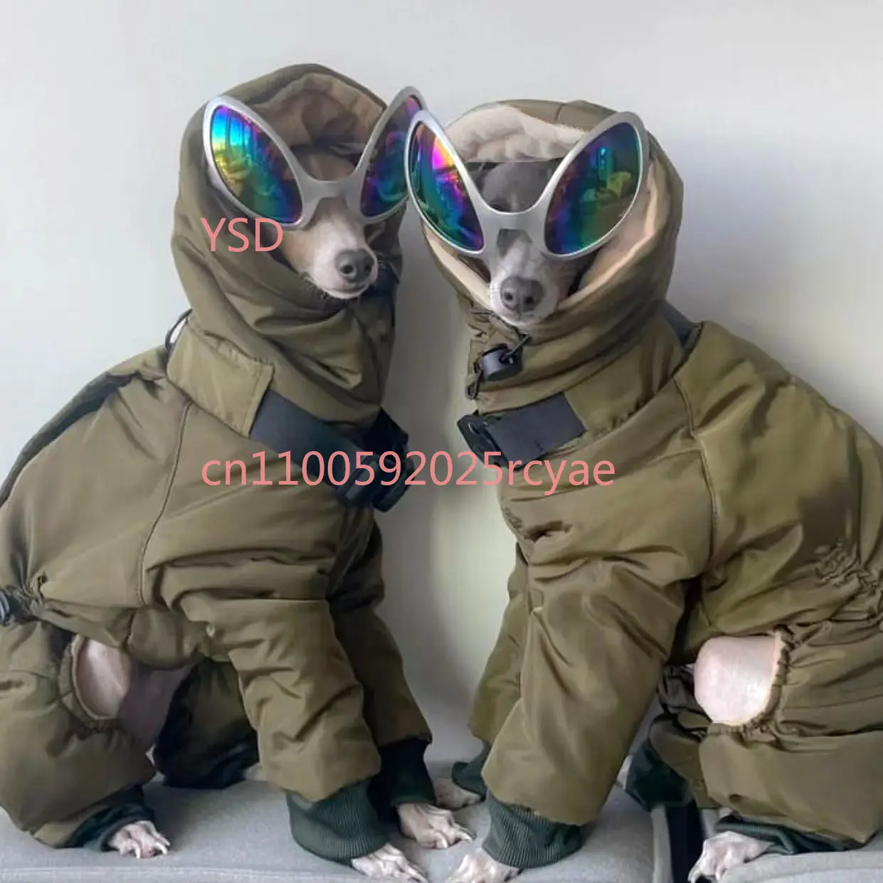 Autumn and winter pet clothes handsome and cool jacket golden retriever Labrador Alaska medium and large dog clothes