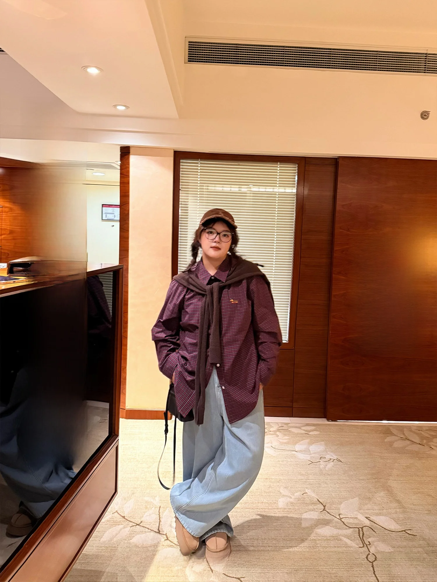 

Loose Fit Retro Sle Pure Cotton Long Sve Collar irt for Girls Sausage Dog Print Casual Versatile Autumn irt