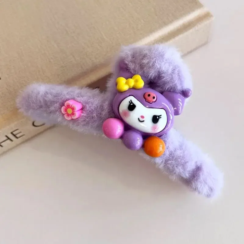 قطعة واحدة من مشبك الرسوم المتحركة اللطيف الكبير في الجزء الخلفي من الرأس، مشبك على شكل سمكة قرش، مشبك نصف شعر