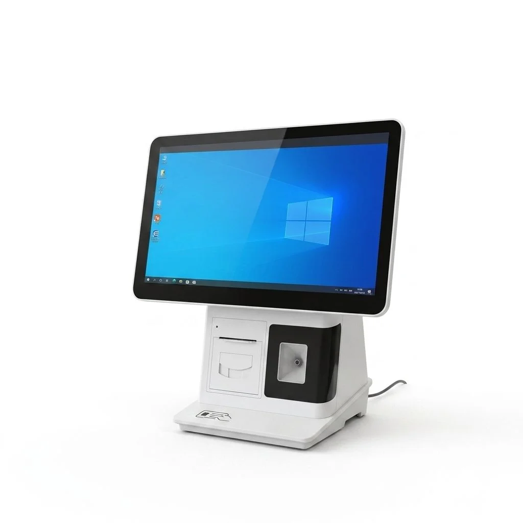 15.6 Inch Desktop Payment Kiosk, Windows & Android System Available, Self Service Terminal For Supermarket, Hotel, Cafe