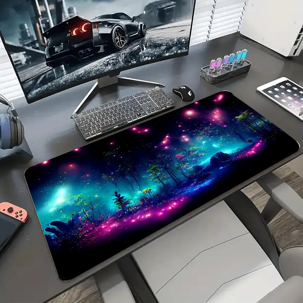 

Коврик для мыши Corful Forest Mountain View TableCushion, большой игровой нескользящий удлиненный коврик со швами, геймерская клавиатура, офисные аксессуары