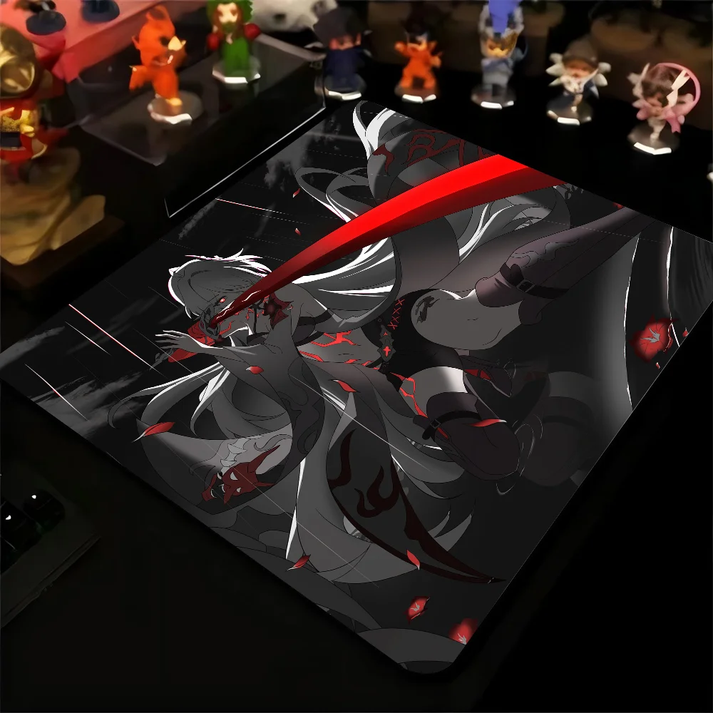 Acheron-Honkai Star Rail Mousepad, pequeno mouse pad LockEdge para gamers, almofada de mesa de computador, borracha antiderrapante retangular