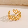 88184-ecb9e5.jpg Stainless Steel Gold Color Hollow Heart Open Rings for Women Girl Vintage Adjustable Finger Ring Non-fading Wedding Jewelry Gift