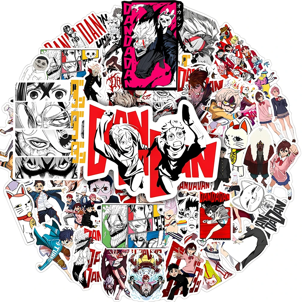 10/30/50 Stück Coole Anime Okarun Dandadan Aufkleber Momo Ayase Cartoon-Sticker DIY Laptop Handyhülle Tagebuch Fahrrad Auto Dekoration Aufkleber