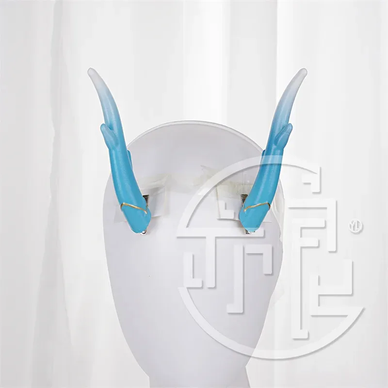 qq78Request7New Honkai: Star Rail Dan Heng Dragon Horns أغطية الرأس ملحقات تنكرية لحفلات الهالوين وأعياد الميلاد