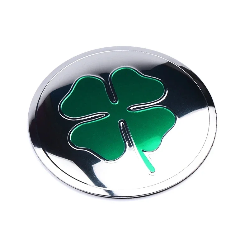 4PCS 56MM Four Leaf Clover Emblem Car Wheel Center Cover Stickers Hub Cap Decal For AUDI BMW Porsche Subaru TOYOTA Mercedes Benz