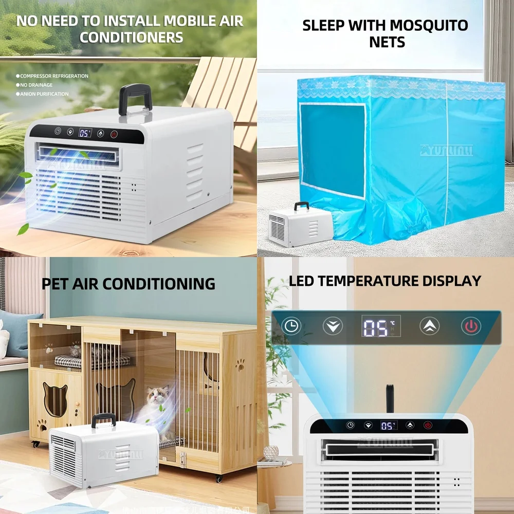 

2026 Pet Cooler Drainage-free Mobile Air Conditioner 2500BTU Portable Air Conditioner