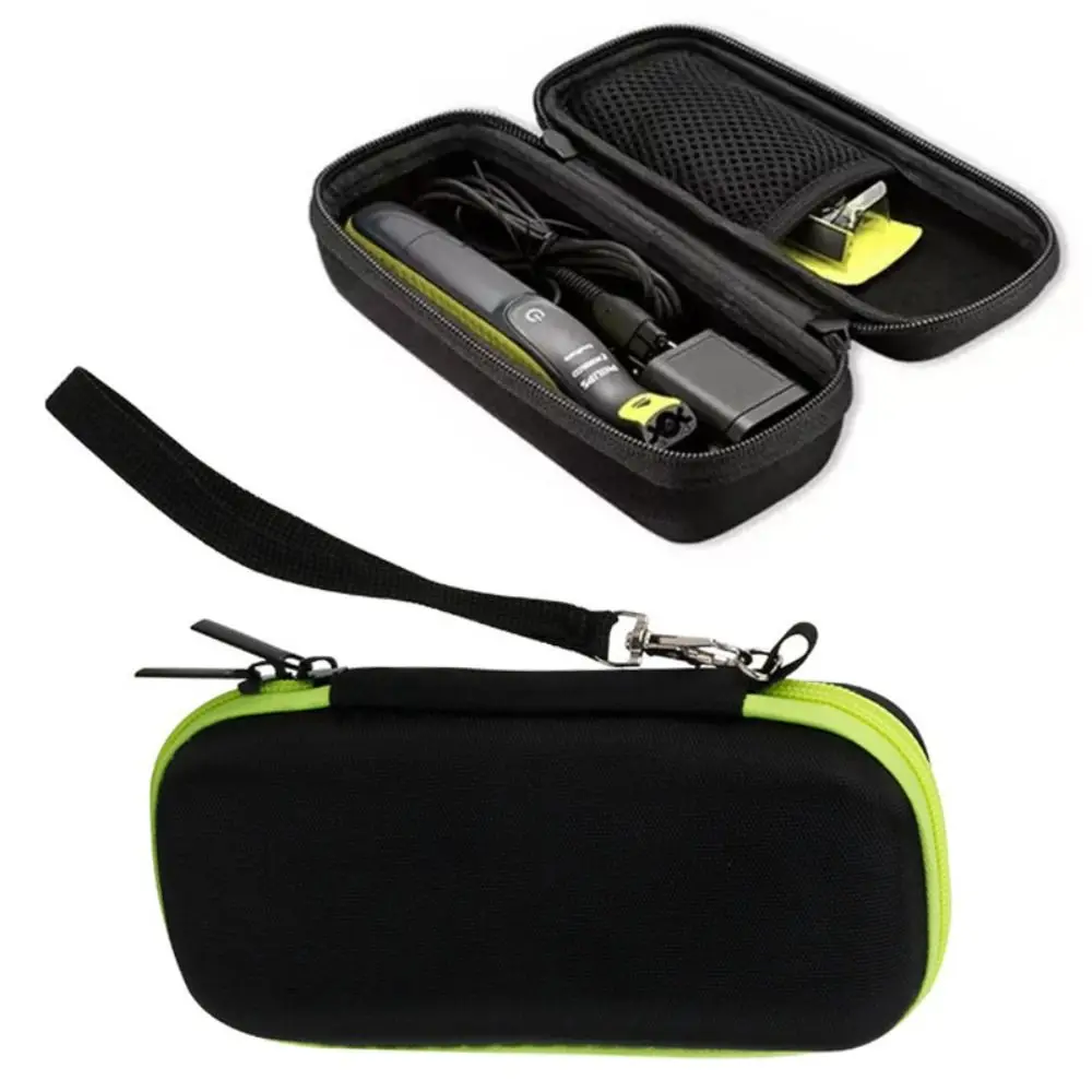 Anti-fall Razor Storage Case Shockproof Splash Proof Shaver Carrying Bag with Lanyard Compact for Philips One Blade QP series