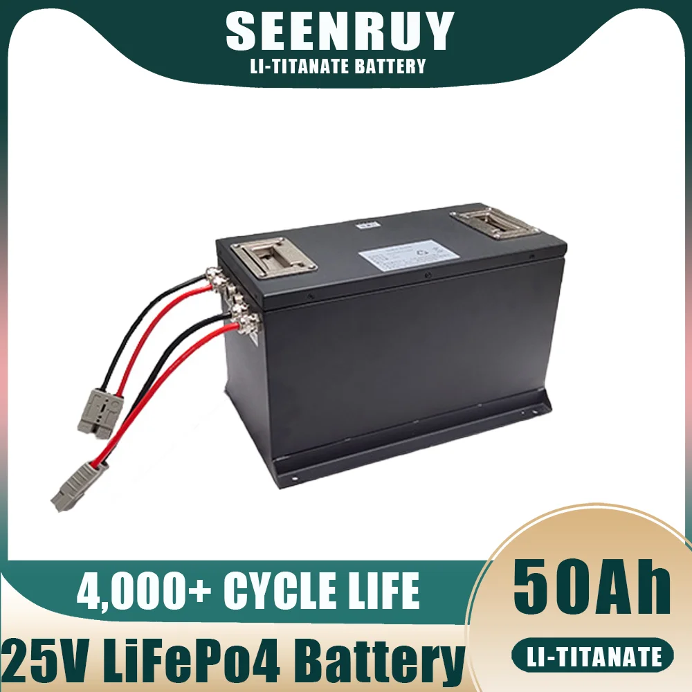 

24V50AhLiFePO4 forklift, patrol car, battery RV for inspection robot, backup power for golf cart