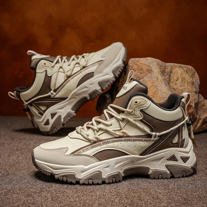 

Men's Hiking Shoes, Outdoor Sports Shoes,Men's Leather Anti-slip Hiking Shoes,Camping,Mountain Climbing and Hunting Sports Shoes