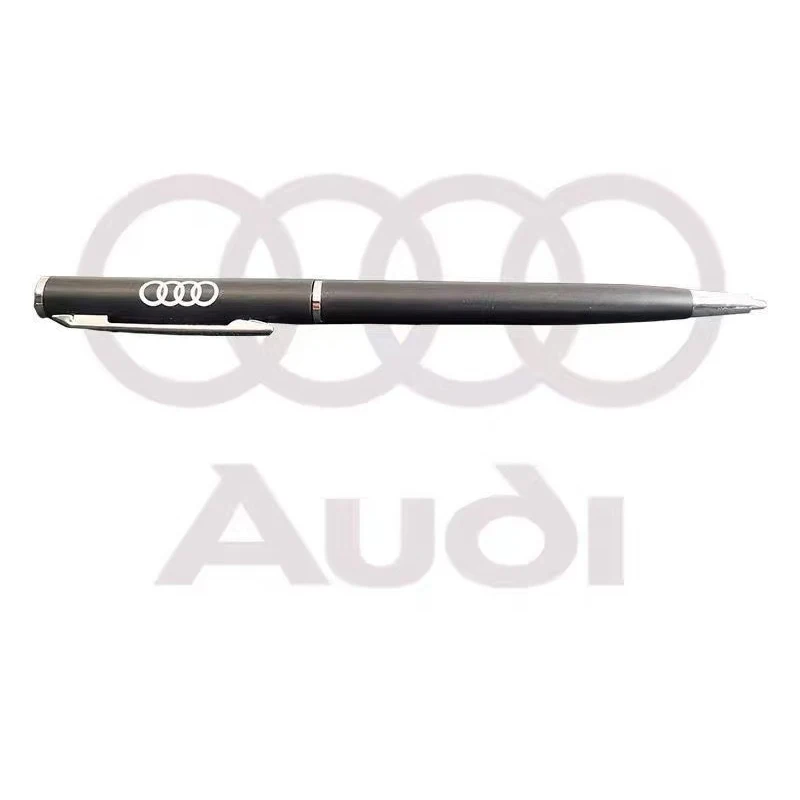 Car Logo Portable Ball Pen Men\'s Gift Business Accessorie For Audi Sline TT Q2 Q3 Q5 Q7 Q8 A3 A4 A5 A6 A7 S6 S7 S8 RS7 RS8 B6 B9