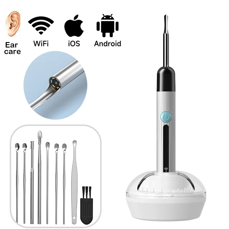 

4.2MM Camera ear pick WiFi Real-Time Visual Ear Cleaning Tool Ear Wax Removal Tools for iOS/Android 6LEDs Ear Cleaning Endoscope