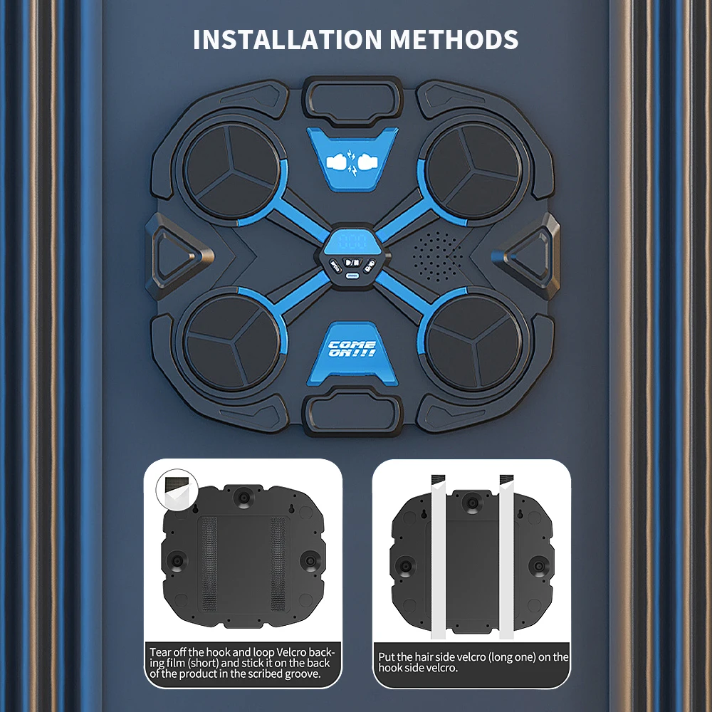 Bluetooth Music Boxing Machine Rechargeable Boxing Wall Rhythm Trainer Home Target Aerobic Boxing Target