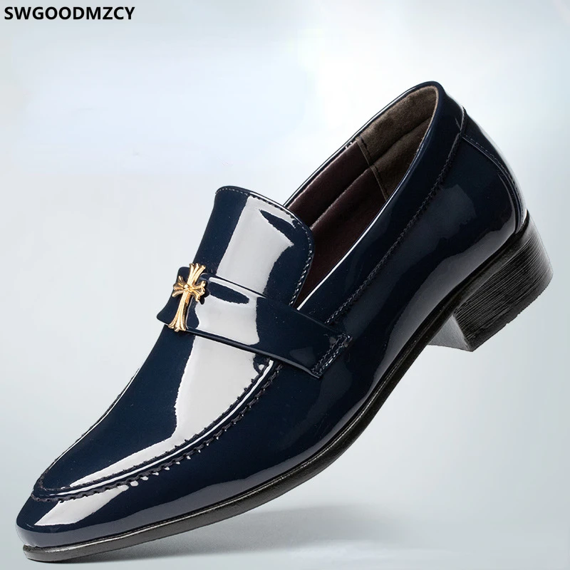 Coiffeur Italian Dress Office 2024 Loafers Men Luxury Patent Leather Shoes Men 2024 Slip on Shoes Men Business Suit Oxford Shoes