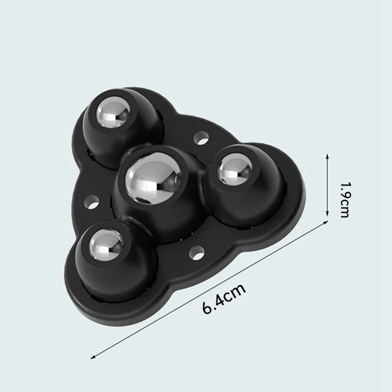 16Pcs Self Adhesive Type Mute Ball Universal Wheel 4 Beads Furniture Casters Wheels 300Kg Stainless Steel Wheel Easy Install