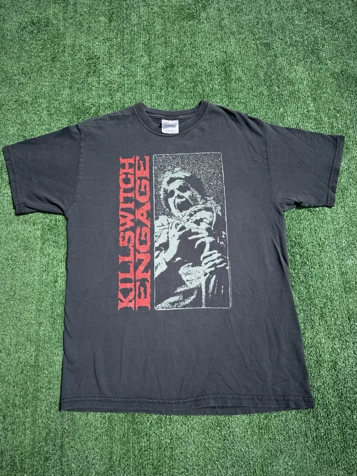 Y2K 00s Killswitch Engage Band Tour T-Shirt Black tee Size Medium