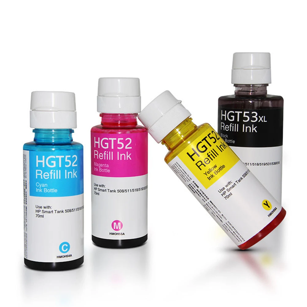 Refill Ink Dye Ink Compatible for HP GT 5810/5820/5822 For HP Smart Tank 450 455 500 510 515 516 519 530 559 570 610 615 651