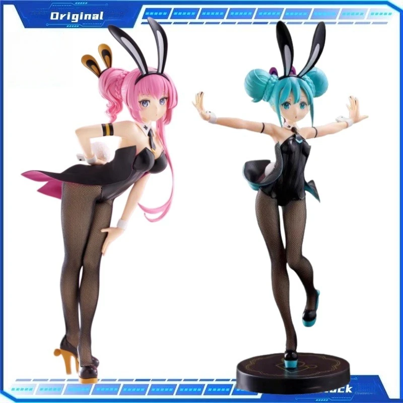

In Stock Original ‌Hatsune Miku Figure Model Black Bunny Girl Desktop Ornament Collectible Cartoon Figure Toy Holiday Gift