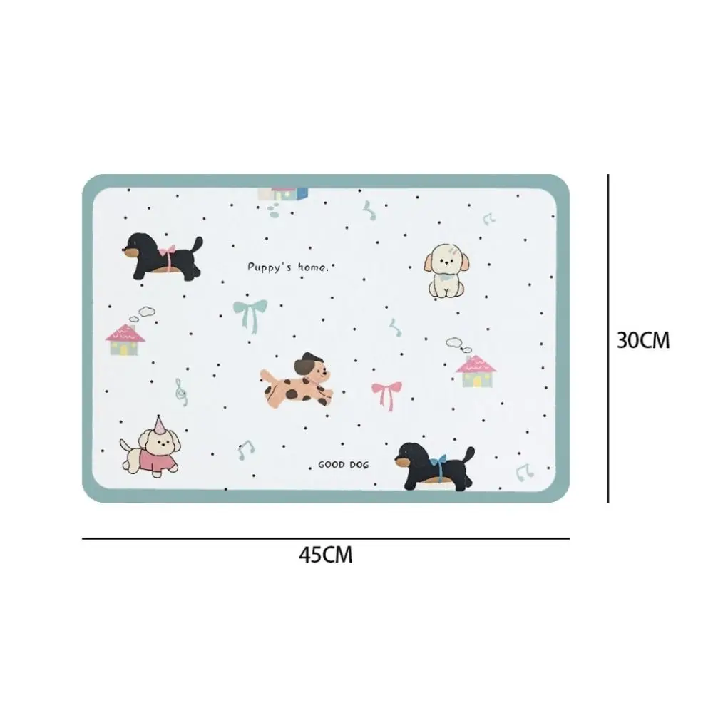 

New 30*40CM Absorbent DishMat Printing Water Absorbing Anti-skid Rugs Floor Mat Non-slip Coaster Kitchen Bathroom
