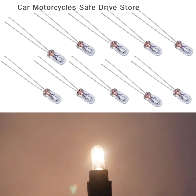 

【CM】10 Pcs Car Dashboard Lights | Car Instrument Lamp T3 Led Dash Light Bulbs | 12 Volt LED Car Light Lamp Dash Bulbs
