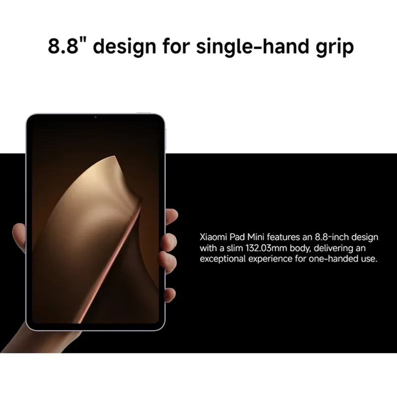 الإصدار العالمي من جهاز Xiaomi Pad Mini Tablet MediaTek Dimensity 9400+ معالج 8.8 بوصة 3K 165 هرتز عرض 7500 مللي أمبير بطارية كبيرة 67 وات HyperCharge Xiaomi Tablet