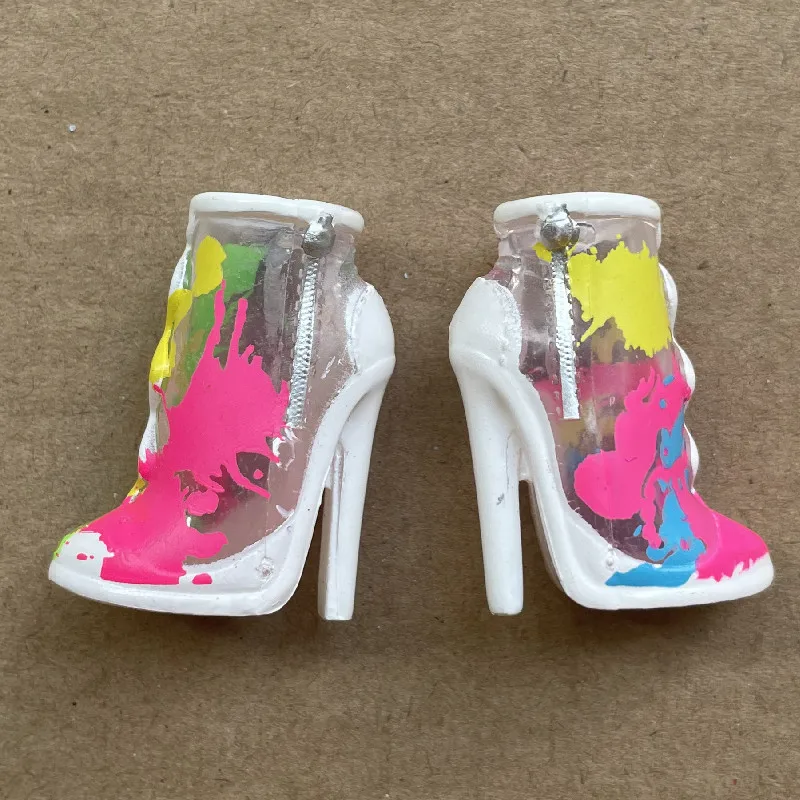 Regenbogen Puppe Schuhe Große Schwester High Heels Sandalen Stiefel Socken Puppe Dekore Mädchen Sammlung Spielzeug DIY Spielen Puppe Zubehör Schuhe – Detail 2