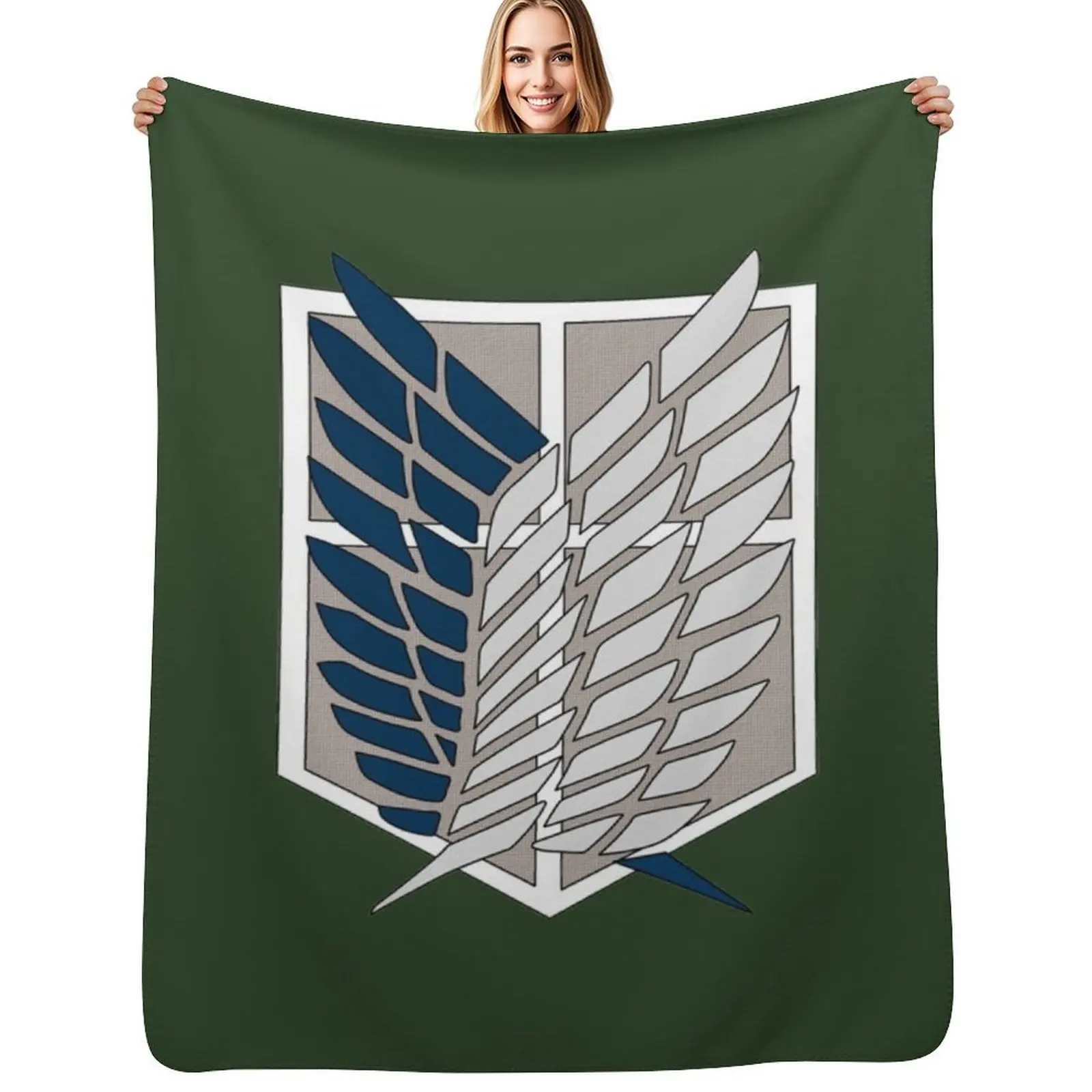 

Scout Regiment Throw Blanket Soft Plush Blanket as Housewarming Gift