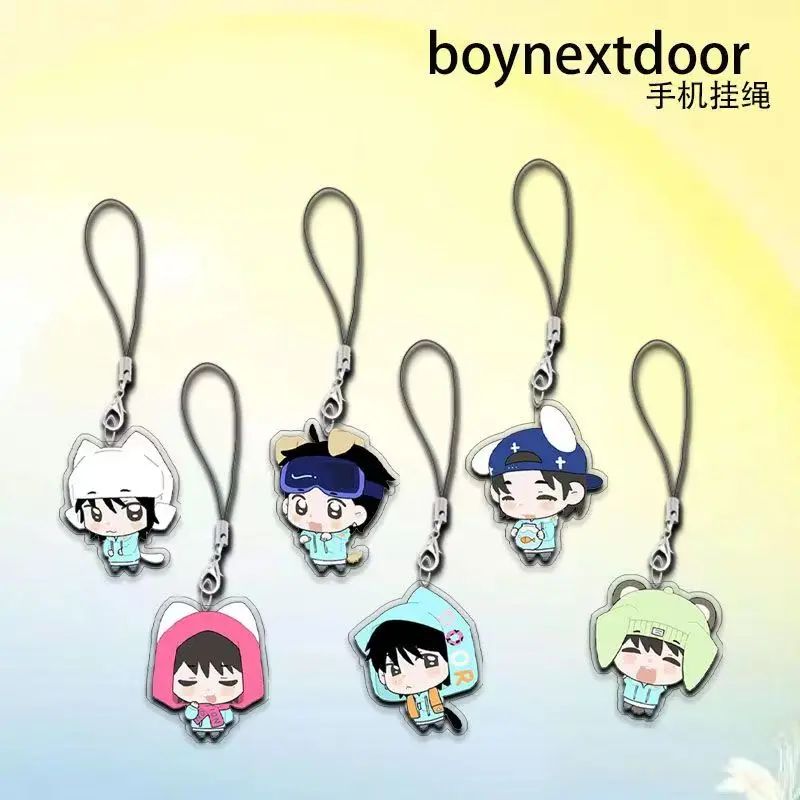 Kpop BOYNEXTDOOR Keychain Album Key Chain Phone keychain charm accessories key ring chain for pants kids