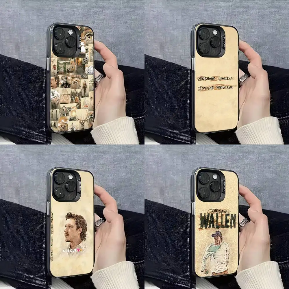 

M-Morgan W-Wallen Im the Problem Phone Case For iPhone 17,16,15,14,13,12,11,Pro,Max,Plus,E,SE4,Air,Mini Black IMD Cover