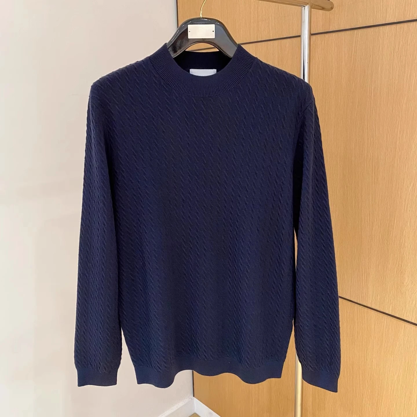 

BC Twist Casual Men's Old Money Style Knitted Wool Sweater