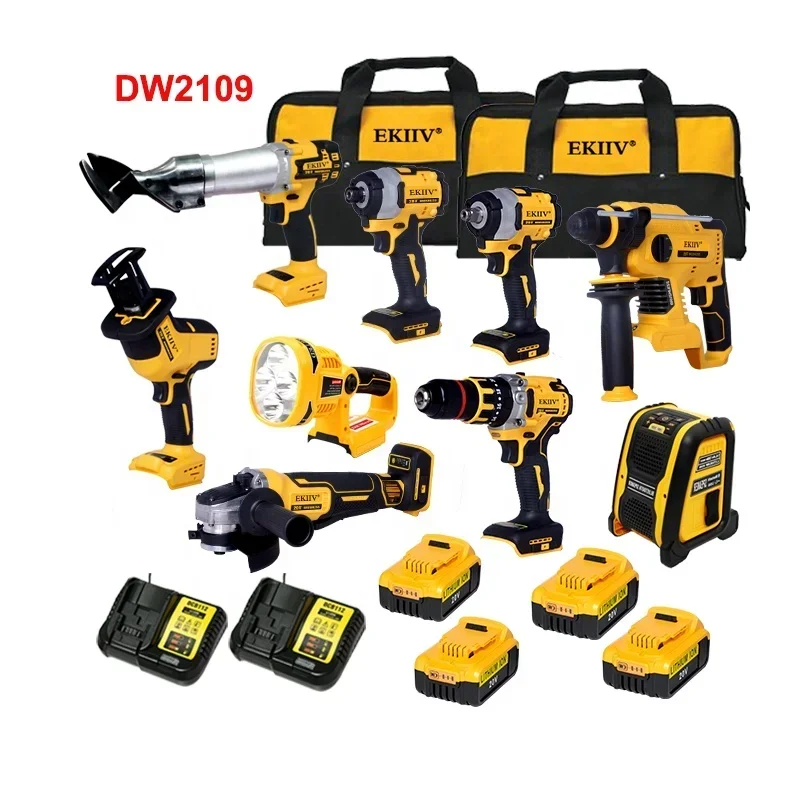 Hot sales18v 21v 20v max Replaceable lithium battery 6.0Ah 4.0A 5.0A 2.0A 3.0A 11 in 1 makitas 18v combo kit cordless