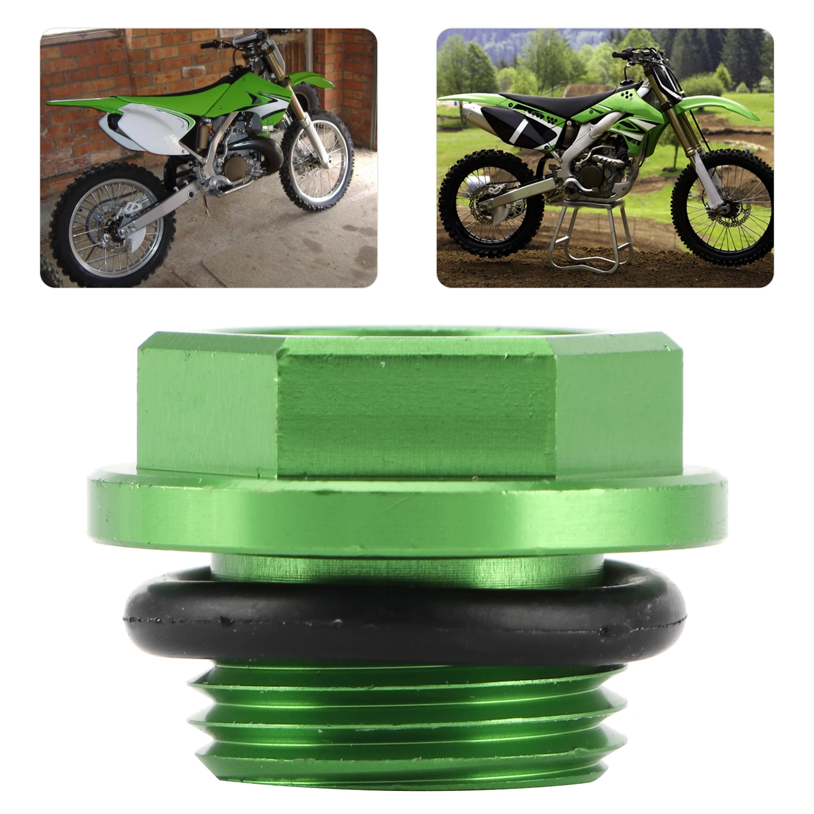 Motorcycle Oil Filler Cap Screw Cover Fit for Kawasaki KX250 / KX250F / KX450F / KLX450R