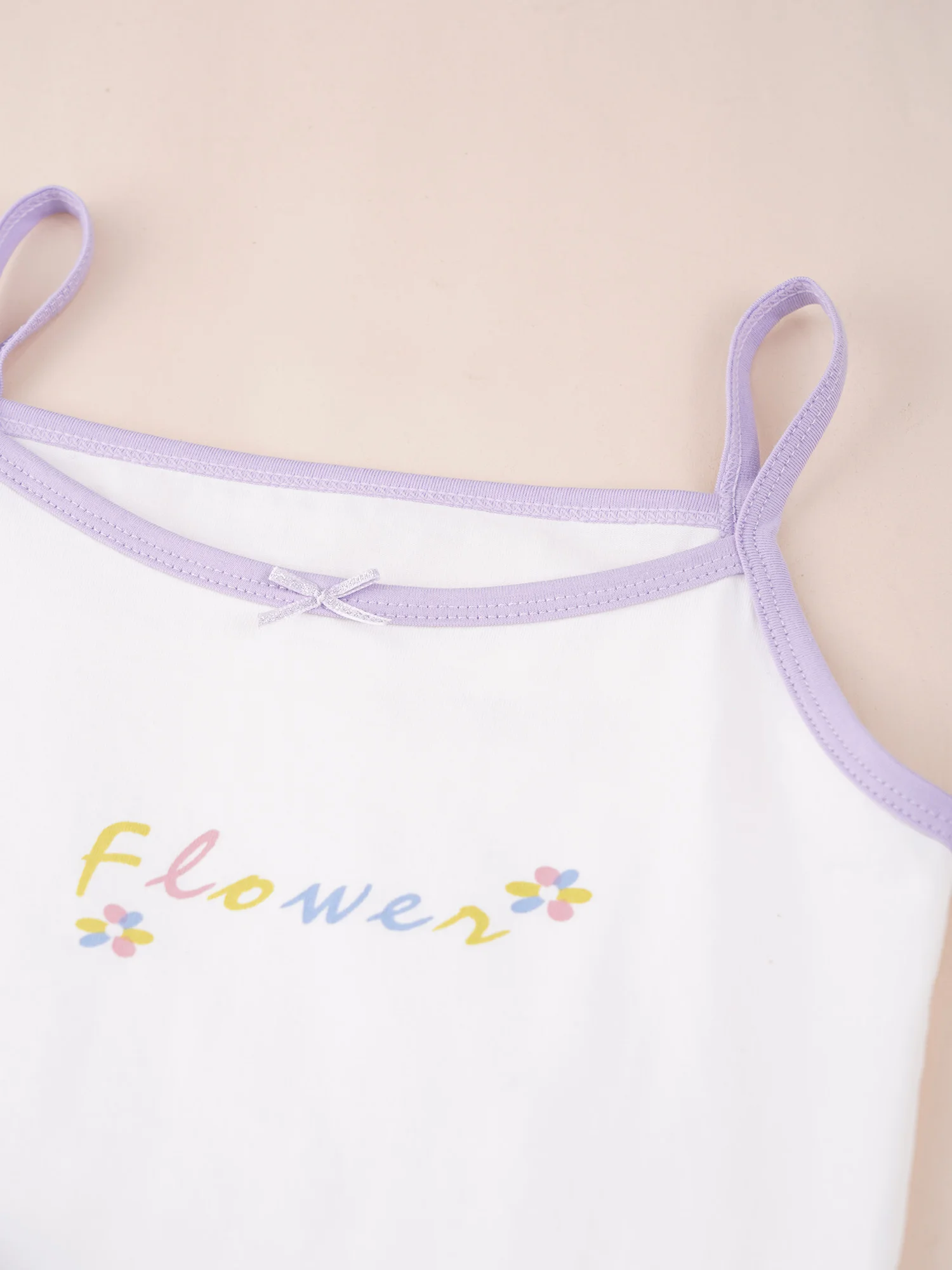 Kids Girls Crop Tank Tops Cute Bow Camisole Spaghetti Straps Breathable Cotton Vest Underwear Gymnastics Costume Tee Blouse Top