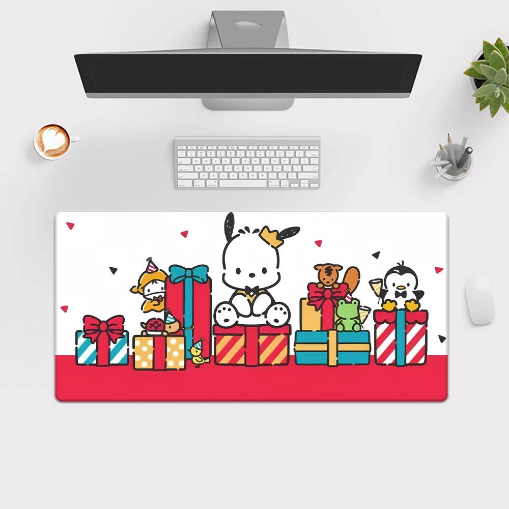 Pochacco Mouse Pad Keyboard Gaming Accessories Mouse Mats Game Office Computer PC Gamer Laptop Desk Mat