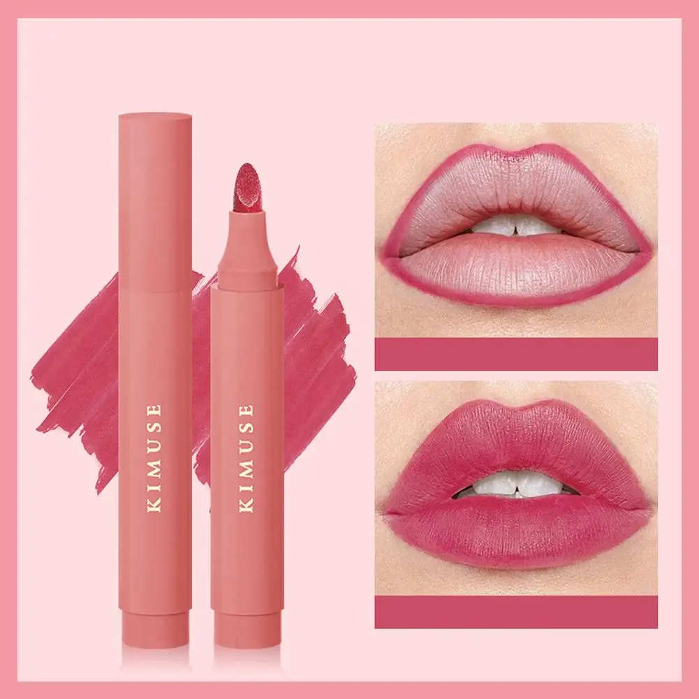 9 Colors Velvet Matte Lipliner Pencil Waterproof Long-Lasting Lips Moisturizing Red Stick Lip Contour Cosmetics Sexy Non-St S8T1