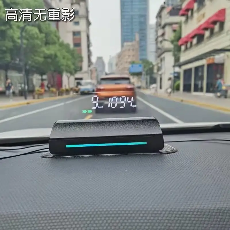 

Универсальный автомобильный HUD-дисплей L5UT100 HD без эффекта призрака, цифровой дисплей для автомобиля, поддержка отображения скорости и температуры воды