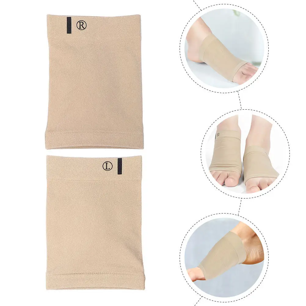 1Pair Breathable Arch Support Foot Pads Fine Workmanship Supple Material Arch Socks for Flatfoot Groups Long Walks Sports