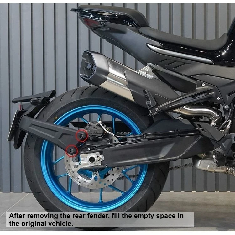 For CFMOTO 800NK 800 NK Rear Passenger Pedals Eliminator Side Padding Bracket Decorative Blocking Covers Plate NK800