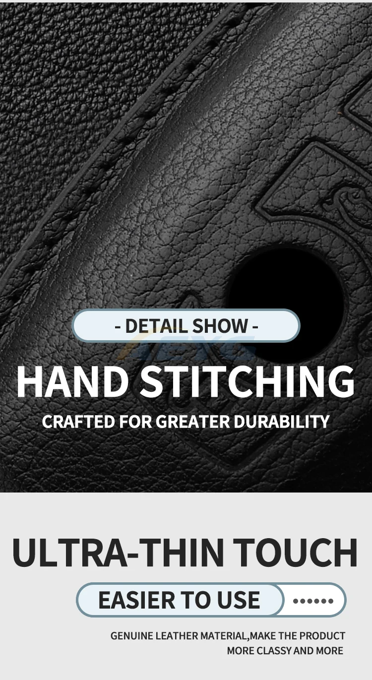 Leder-Autoschlüsselhülle für BMW F20 F30 G20 F31 F34 F10 G30 F11 X3 F25 X4 I3 M3 M4 1 3 5 Serie Schlüsselanhänger – Detail 5