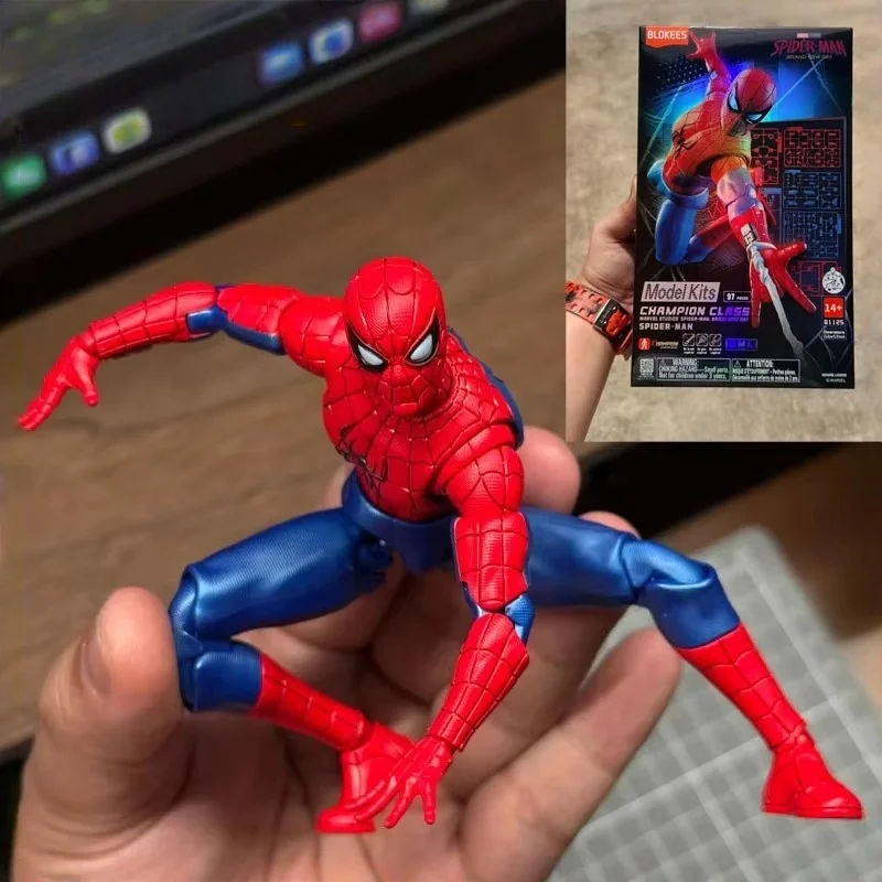 Blokees スパイダーマン真新しい日チャンピオンクラスバージョン組み立てモデルアクションフィギュアコレクタブルディスプレイ大人のモデルおもちゃギフト