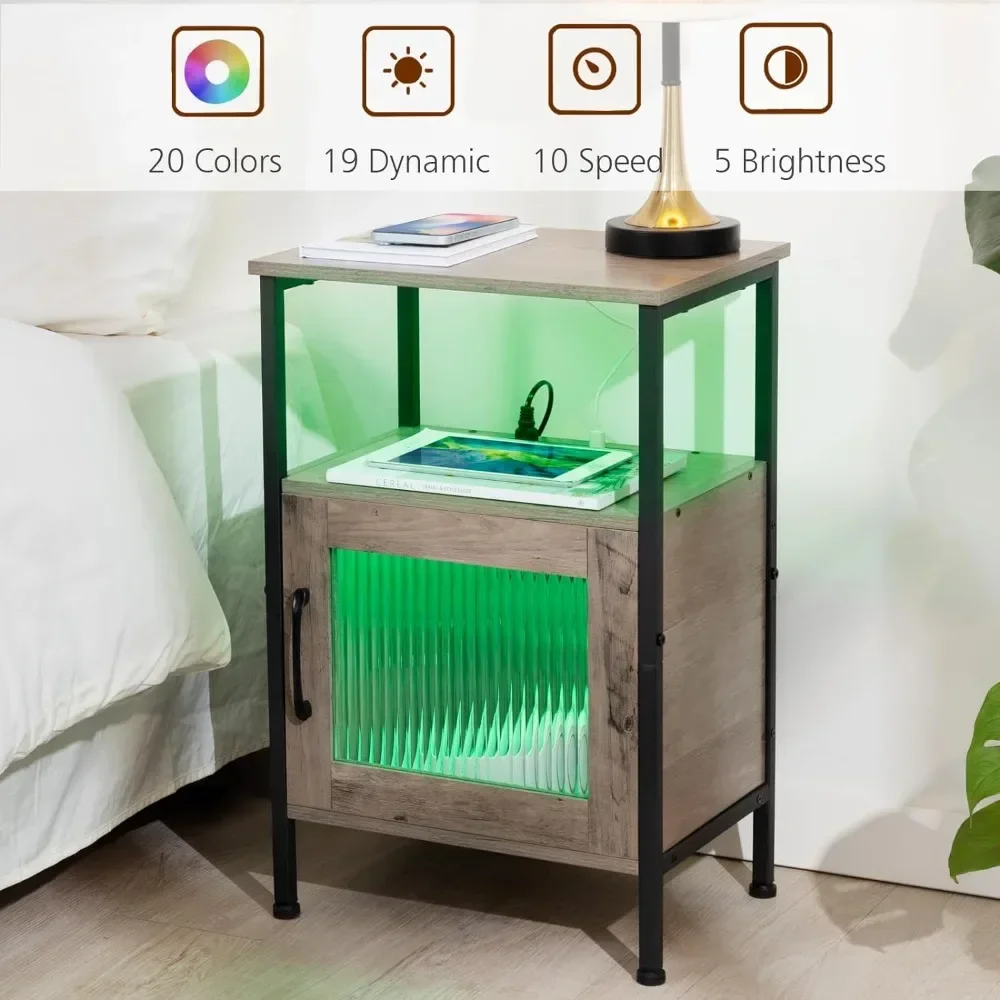 Nachttisch mit Ladestation