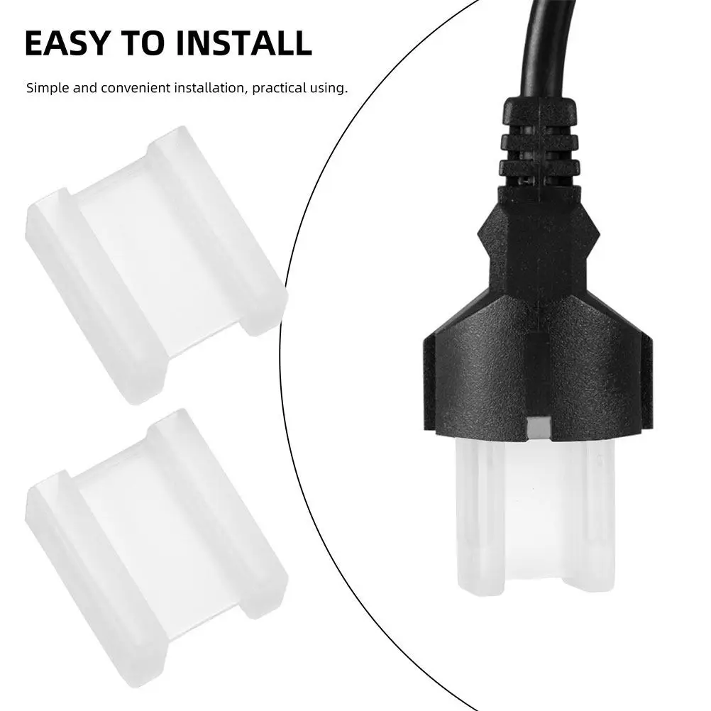 200Pcs Power Plug Protective Covers Easy Install Dustproof Waterproof Prong Safety Caps for Home Office Commercial Electrical