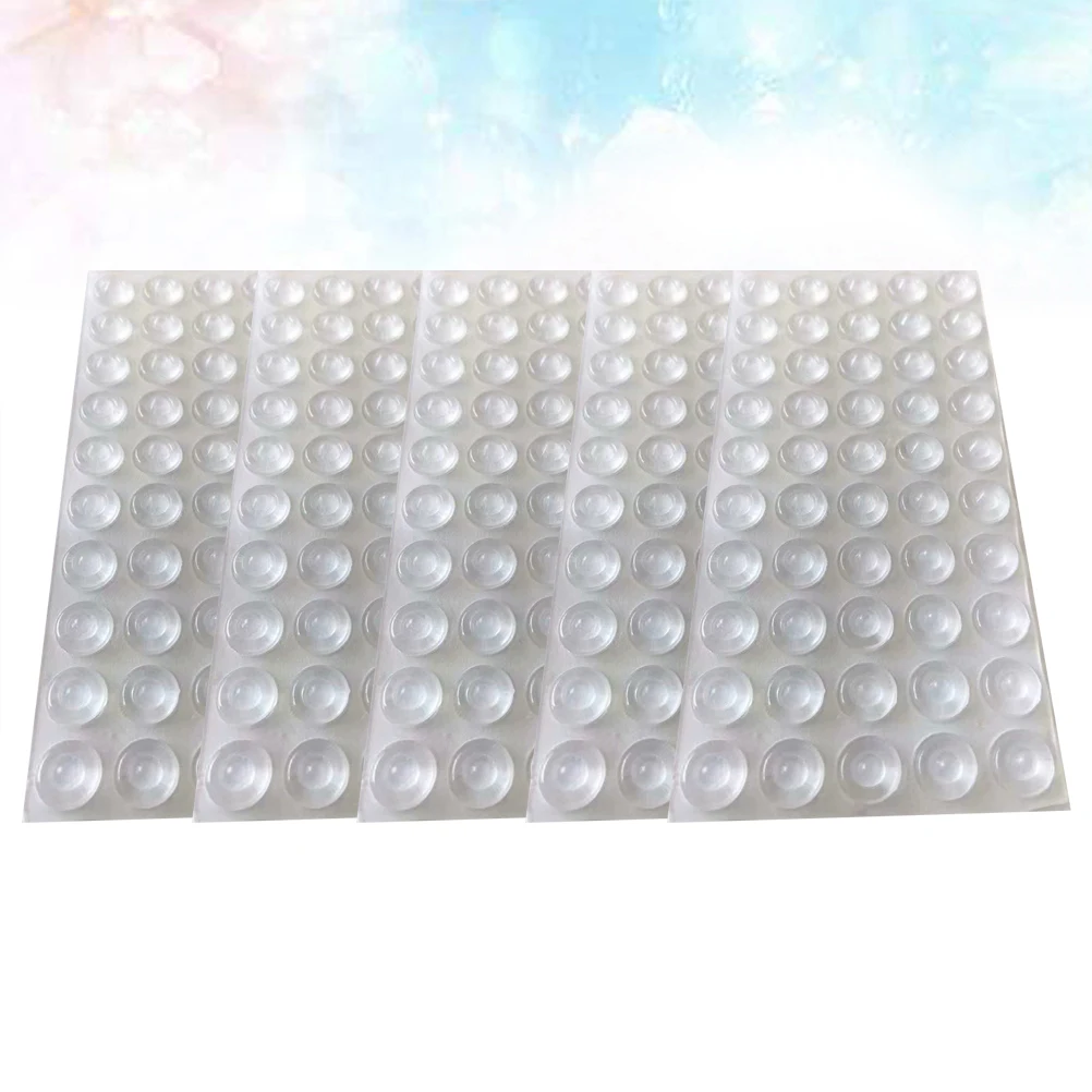 

200pcs Self-Adhesive Door Knob Bumpers Wall Protectors Anti-Collision Pads For Furniture Cabinet Door Stopper Wall Guard Rubber