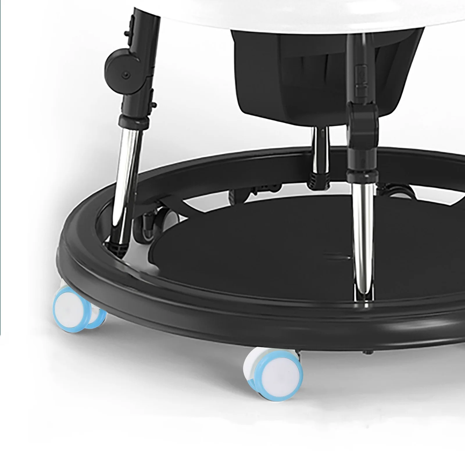 Ruedas de repuesto para andador de bebé, ajuste universal, de plástico y goma, movimiento suave, ruedas para trona, 4 Uds.